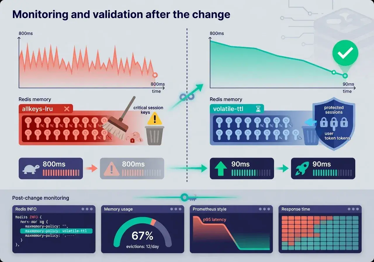 Monitoring and validation after the change