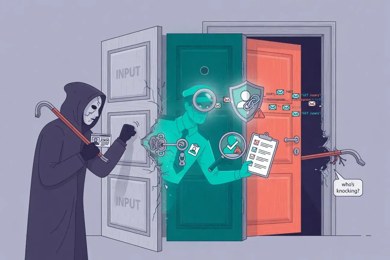 Layer two: Authentication verification confirms who's knocking
